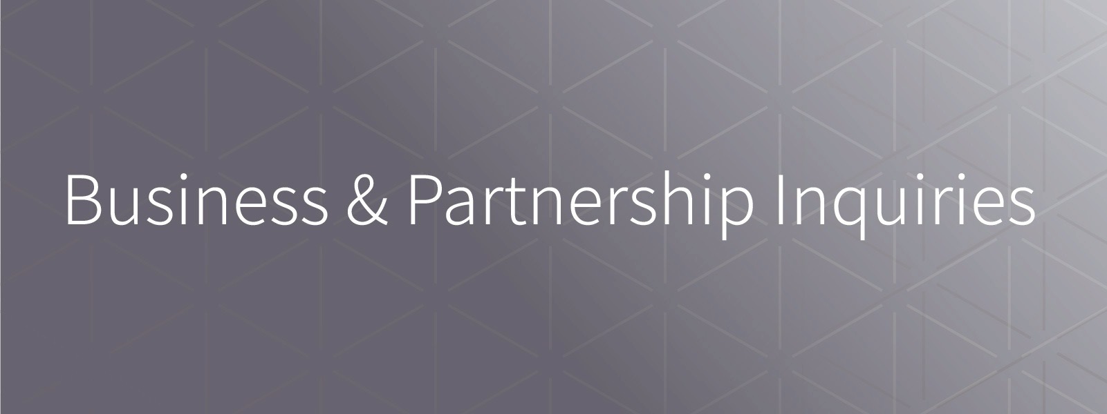 Business & Partnership Inquiries